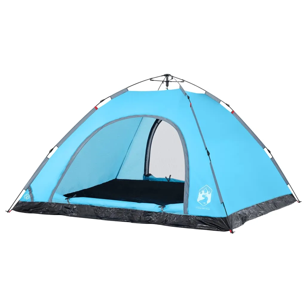 vidaXL Camping Tent 5-Person Blue Quick Release