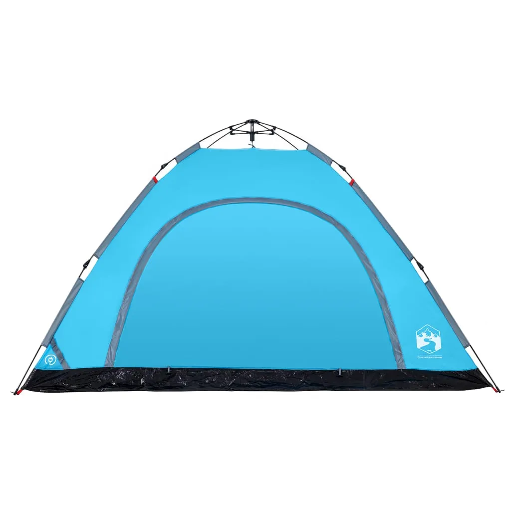 vidaXL Camping Tent 5-Person Blue Quick Release