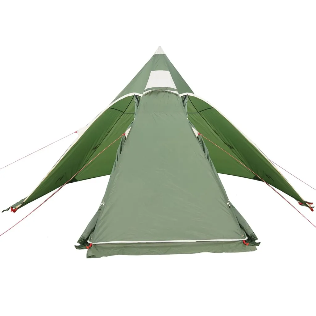 vidaXL Camping Tent Tipi 5-Person Green Waterproof