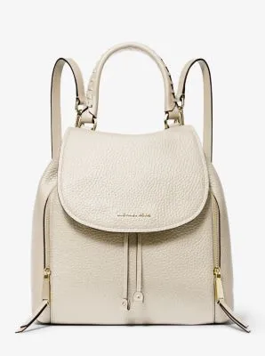 Viv Large Pebbled Leather Backpack