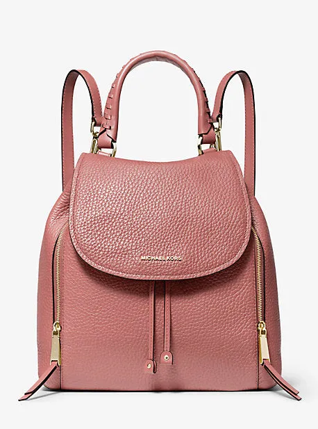 Viv Large Pebbled Leather Backpack