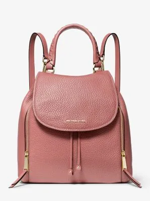 Viv Large Pebbled Leather Backpack