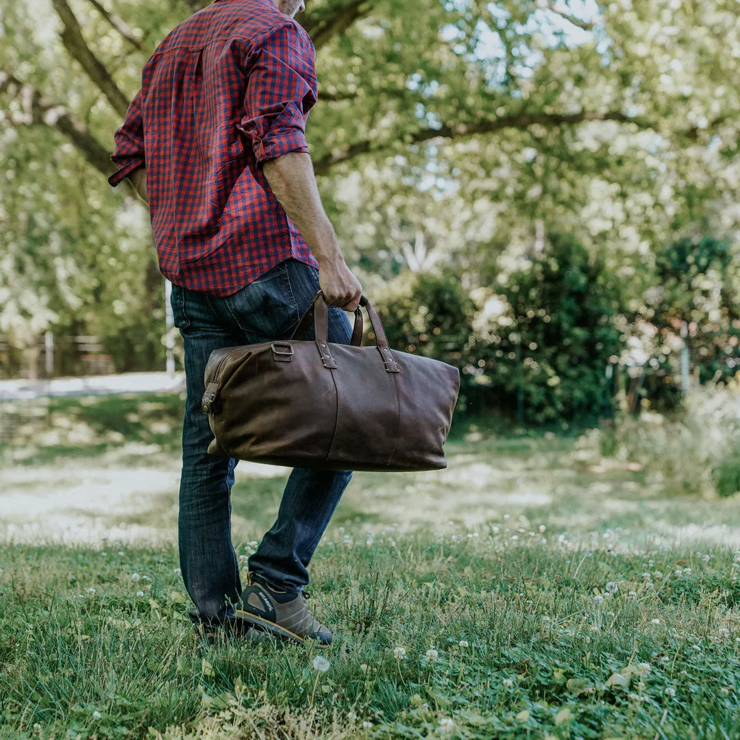 Walker Leather Weekend Bag | Vintage Oak