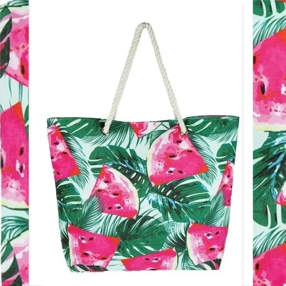 Watermelon Print Tote