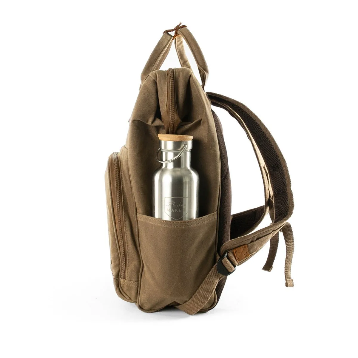 Waxed Canvas Picnic Backpack Cooler