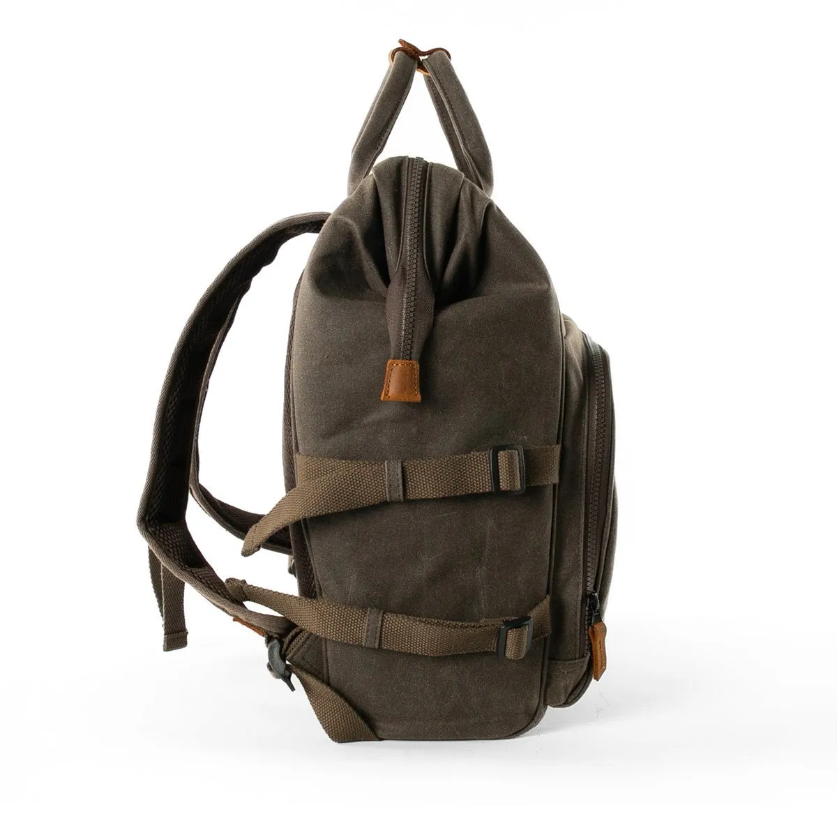 Waxed Canvas Picnic Backpack Cooler