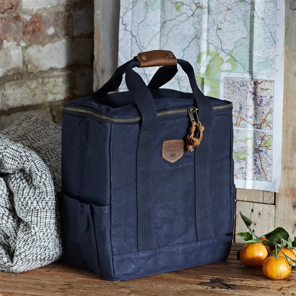 Waxed Canvas Tote & Cool Bag Picnic Set