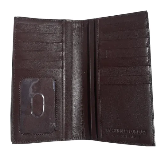 WH-211 - Ranger Belt Co. BasketWeave Checkbook Wallet