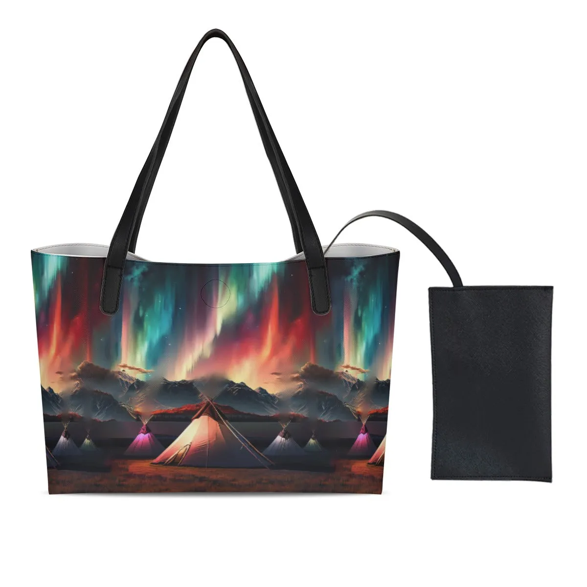 When the Sun Cried 2 Shopping Tote Bag With Black Mini Purse