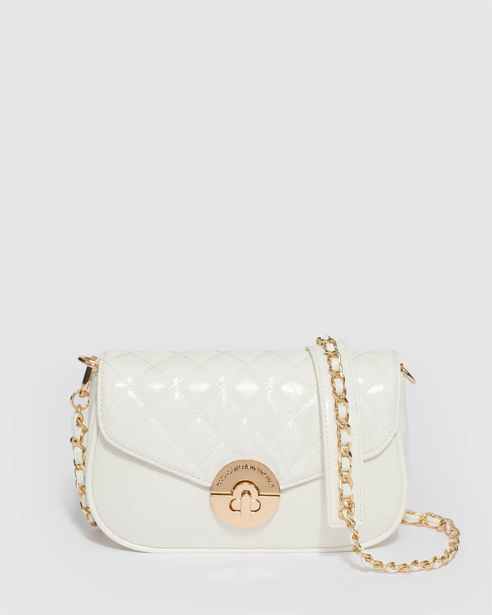 White Adwowa Chain Handle Crossbody Bag