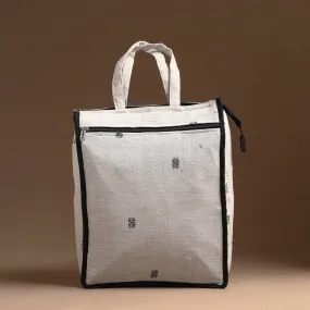 White - Handcrafted Cotton Shopping Bag 23