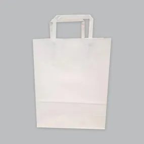 Whte Paper Shopping Bag Large 3Pcs