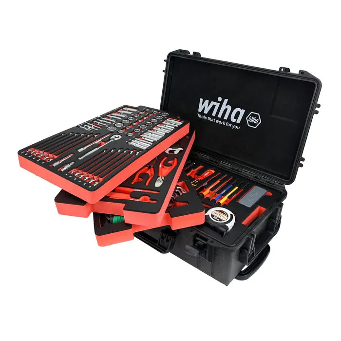 Wiha 194 PIECE PREMIUM KIT IN ROLLING TOOL BOX 92100