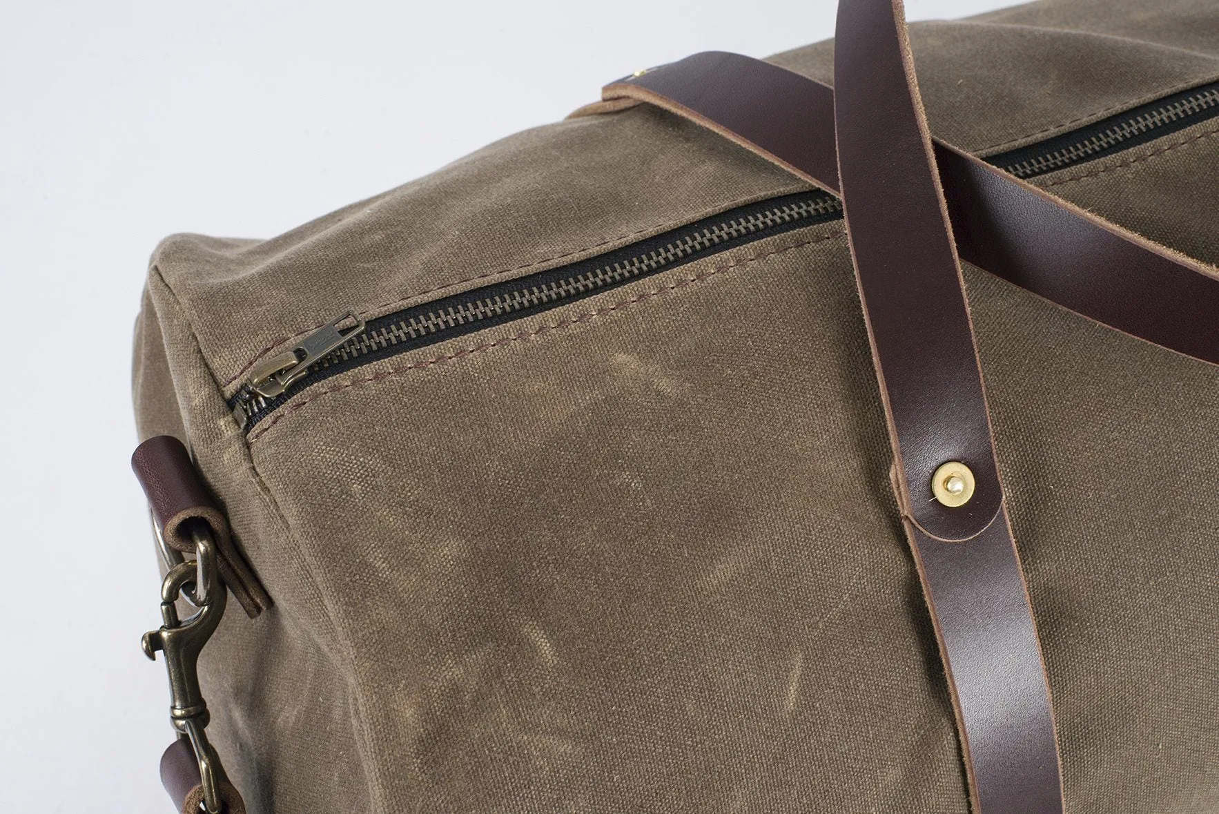 WILLIAM WAXED CANVAS DUFFLE BAG