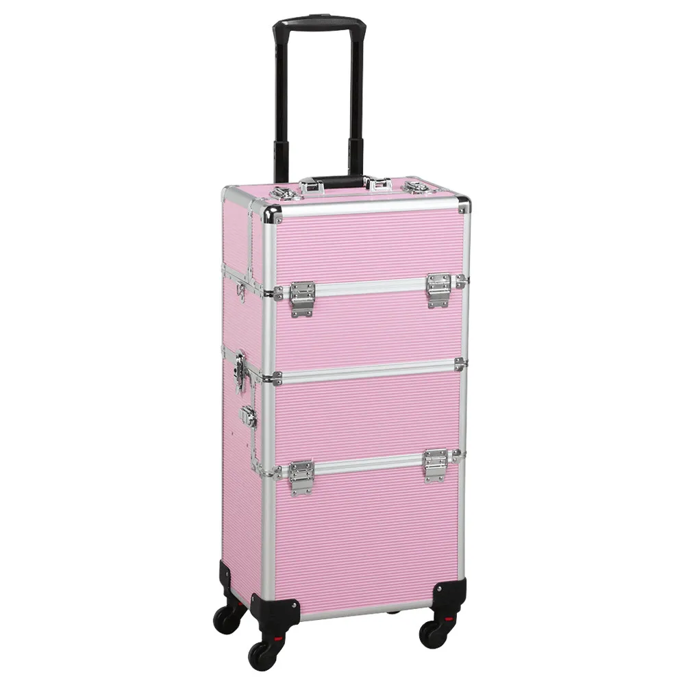 Yaheetech 41.9 Inch Makeup Train Case 3 In 1