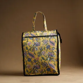 Yellow - Handmade Cotton Shopping Hand bag 03