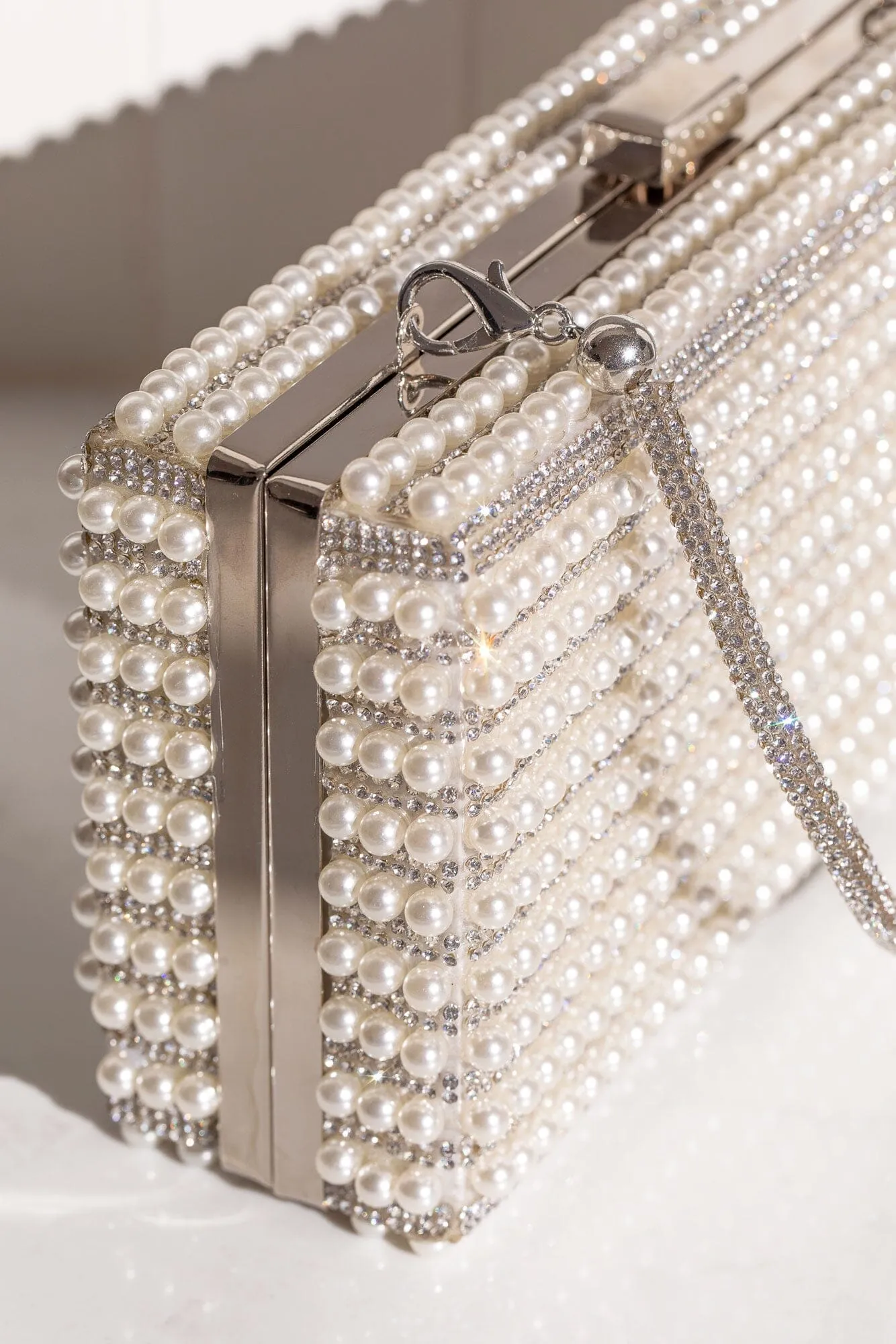 Your World Silver Pearl Purse