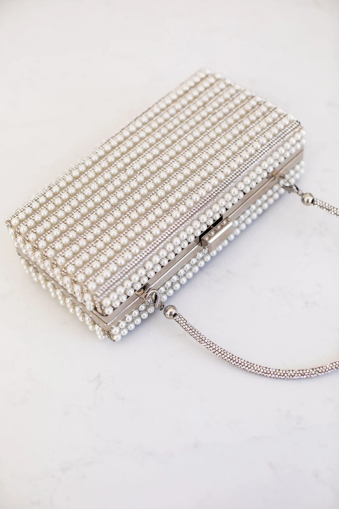 Your World Silver Pearl Purse